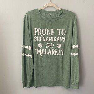 Shamrock Green Long Sleeve Tee